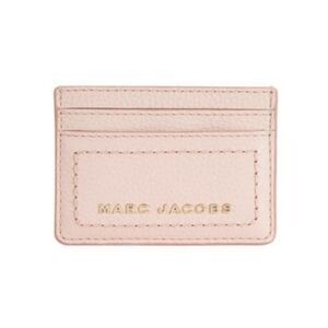 Marc Jacobs Leather Card Case- Peach Whip‎